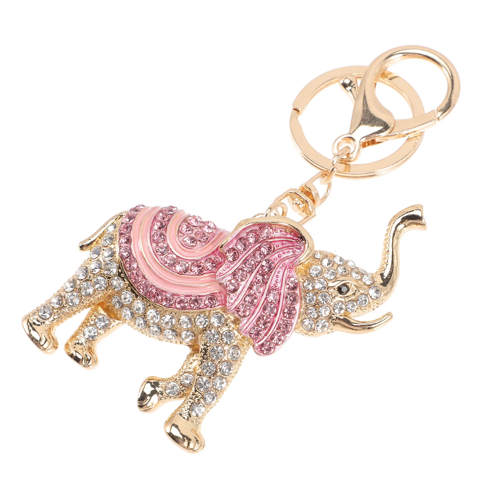 

Elephant Keychain Charm Pendant Crystal Bag Backpack Handbag Gift Key Keyringgifts Charms Ring Rhinestonesrhinestone Good Car