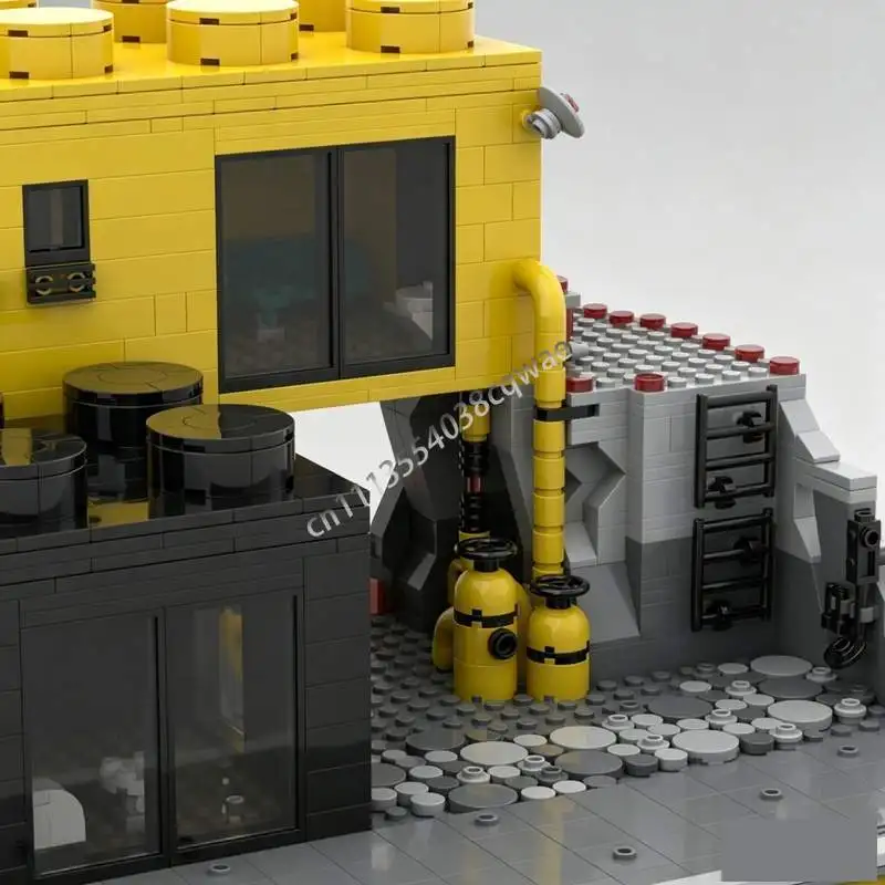 Фото 1168 деталей Blacktron Living Space MOC: Креативный научно-фантастический конструктор, футуристическая сборная модель-головоломка, коллекционная игрушка, подарки №5