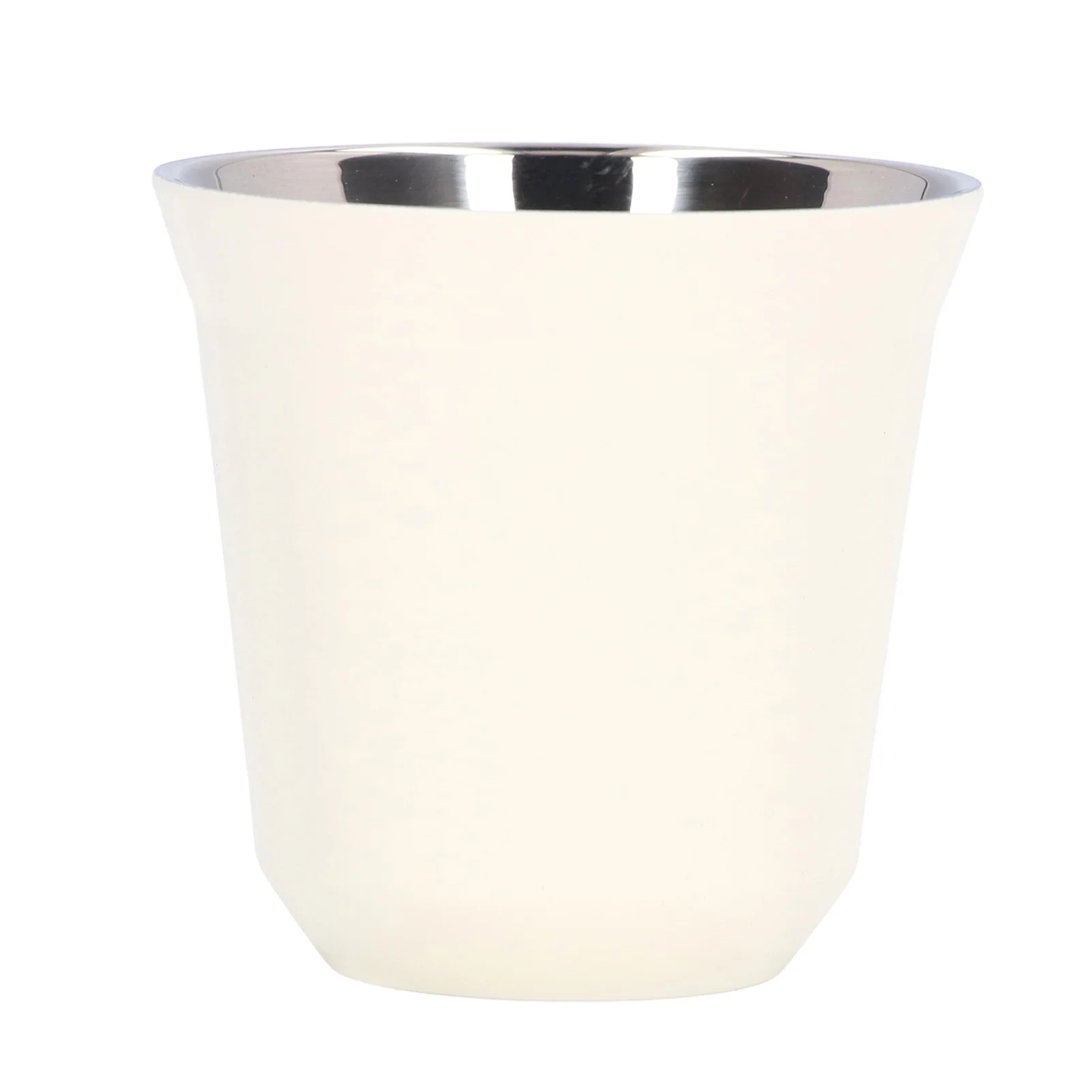 

Coffee Mug 304 Stainless Steel Wide Mouth Design White Double Layer Good Heat Insulation Water Cup80ml
