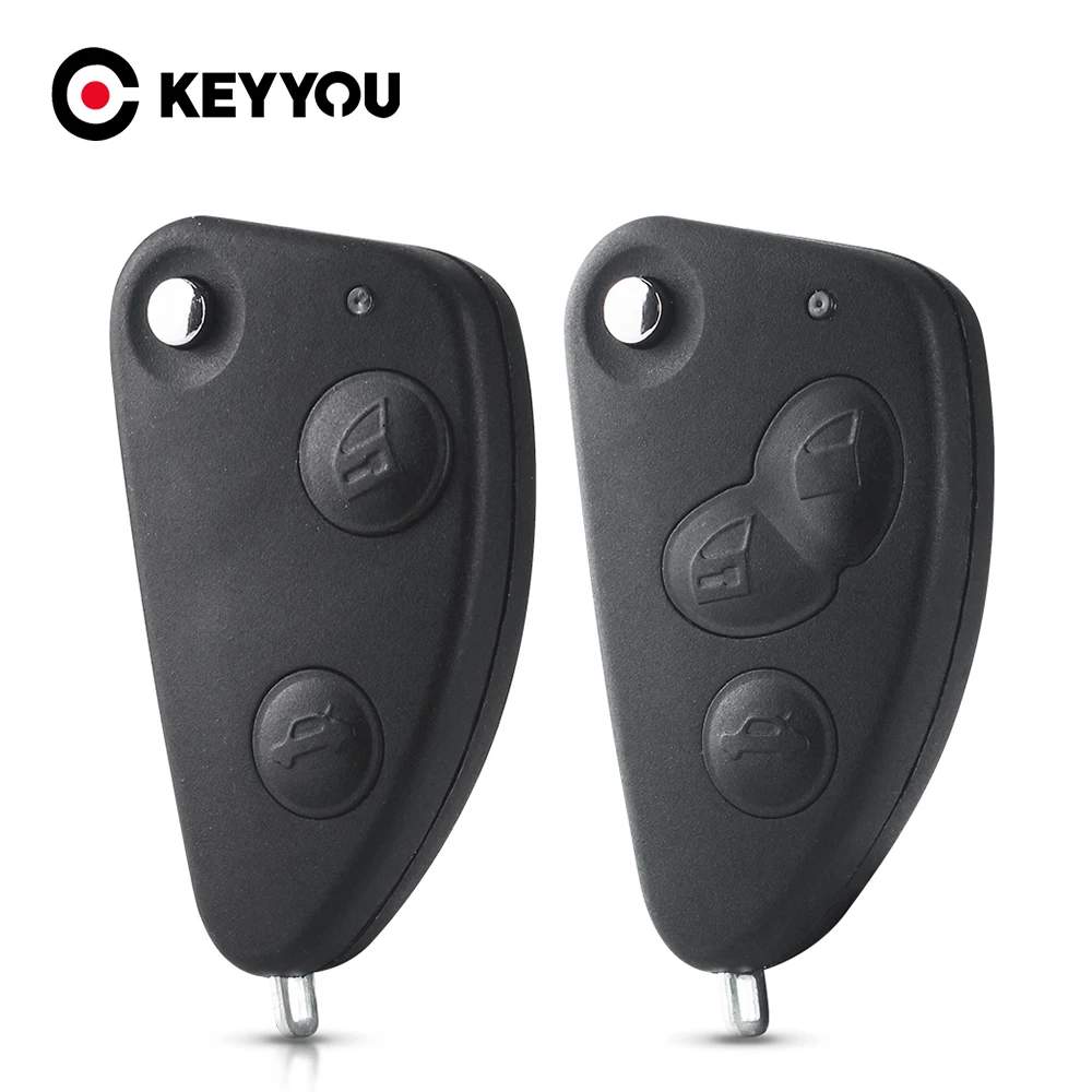 

Раскладной чехол KEYYOU для автомобильного ключа с дистанционным управлением, чехол для Alfa Romeo 147 156 166 GT 2/3, кнопочный брелок для ключей SIP22, необ...