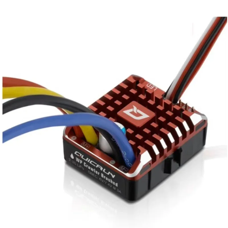 Фото VoltSHobbywing QuicRun WP Crawler Brushed 1080 80A Водонепроницаемый ESC-контроллер скорости с программируемой картой и BEC для радиоуправляемых автомобилей №2