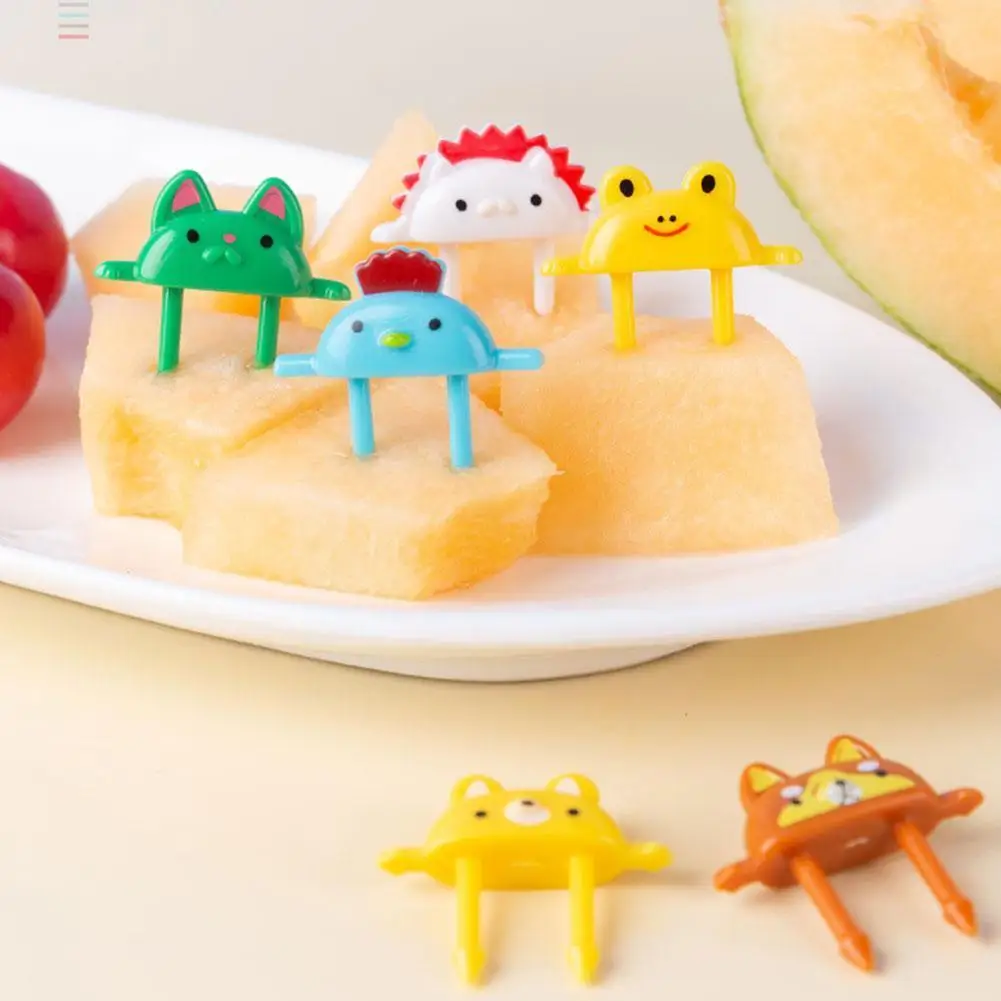 

Cute Cartoon Christmas Fruit Fork Vegetables Snacks Insert Kids Picking Decoration Card Desserts Food Decorating Forks Cupc Y3k2