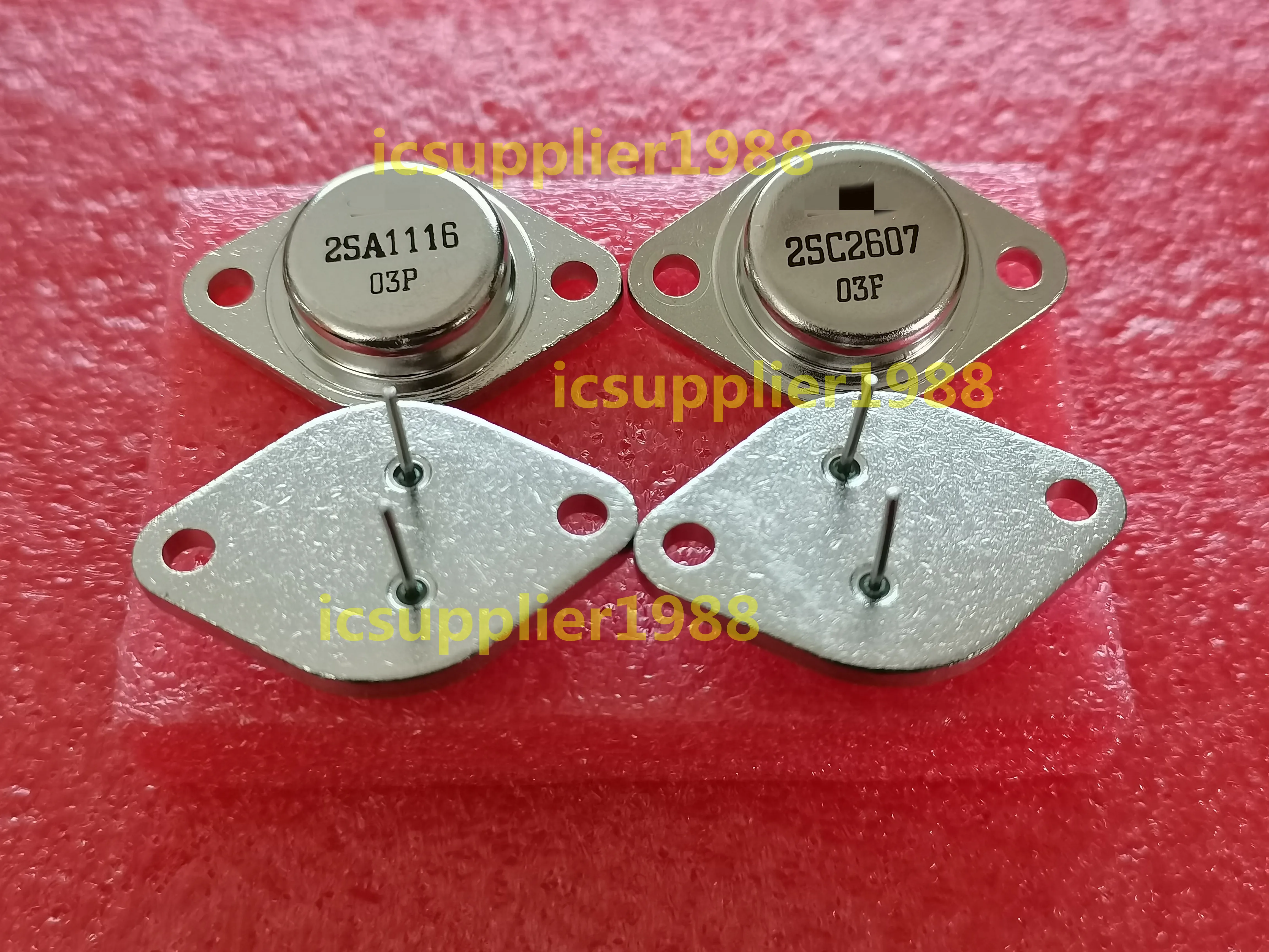 

1Pair=2PCS/LOT 2SC2607 + 2SA1116 ( 1PCS + 1PCS ) Transistor PNP + NPN TO3