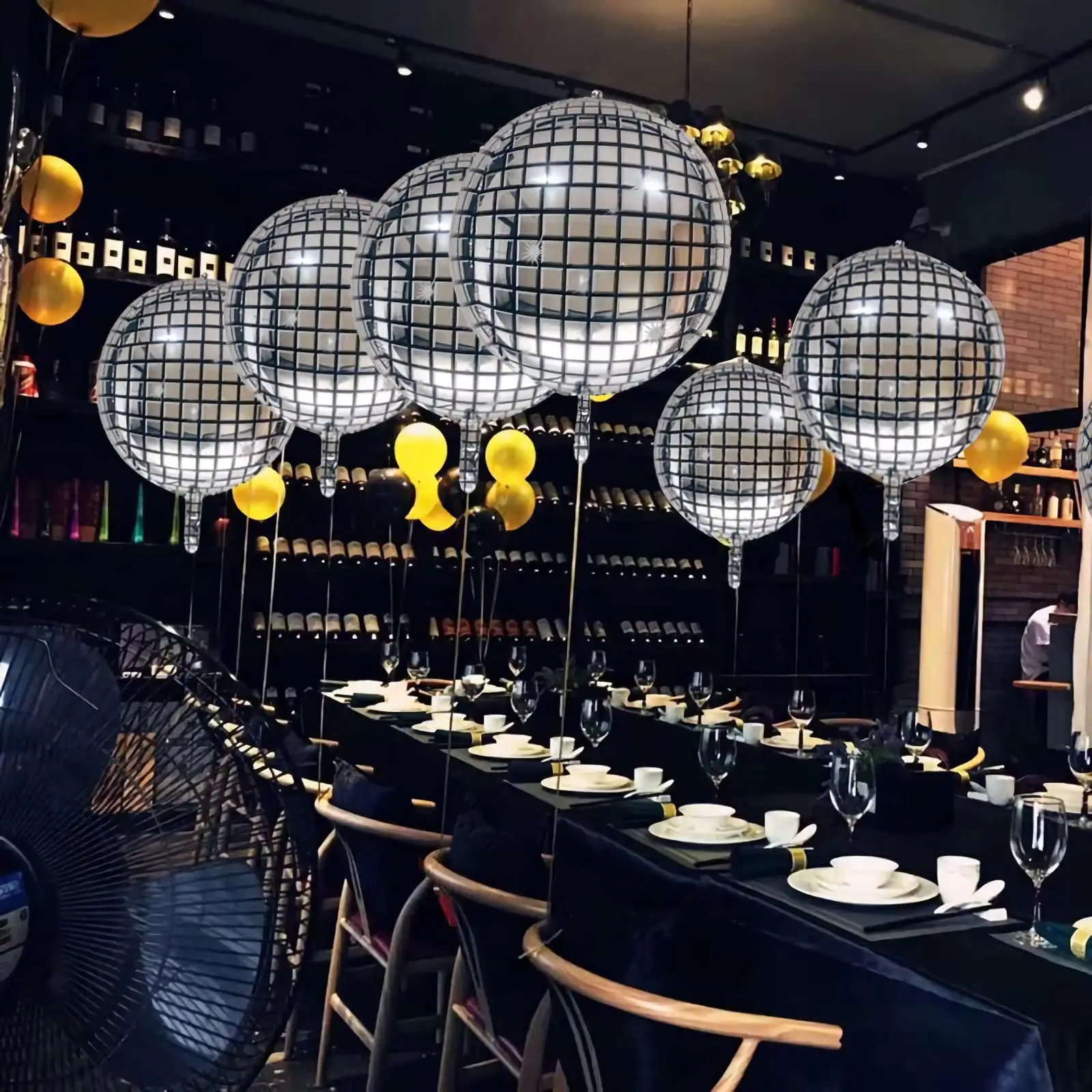 6 шт. металлические воздушные шары 22 дюйма в стиле ретро |