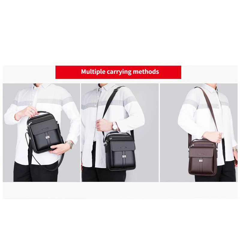 High quality genuine leather men's shoulder bag business men's crossbody bag large capacity computer handbag conference bag