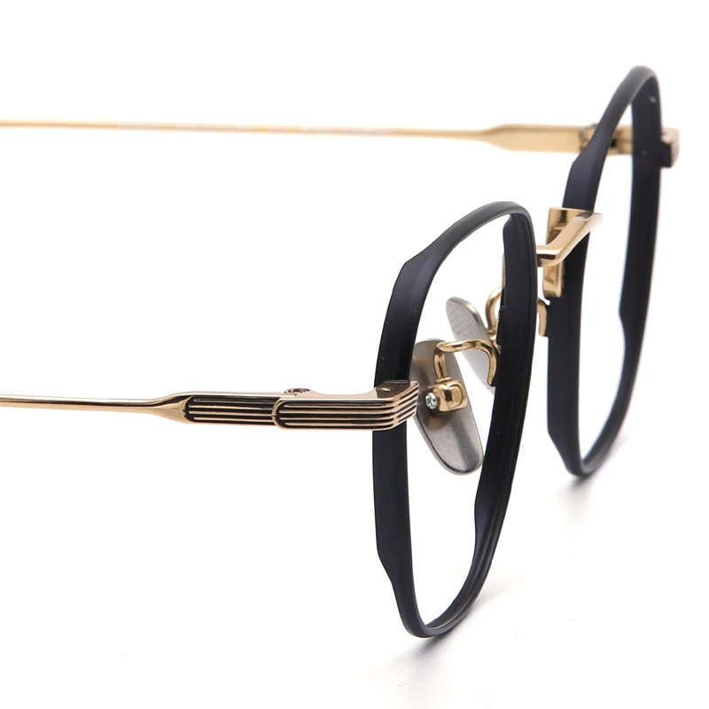 Квадратные очки с чистой титановой оправой мужские деловые для коррекции миопии