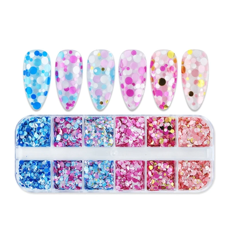 

1 Box Mixed Round Glitter Flakes for Resin Shaker Fillers DIY Epoxy Resin Molds Glitter Fillings Colorful Nail Art Sequins