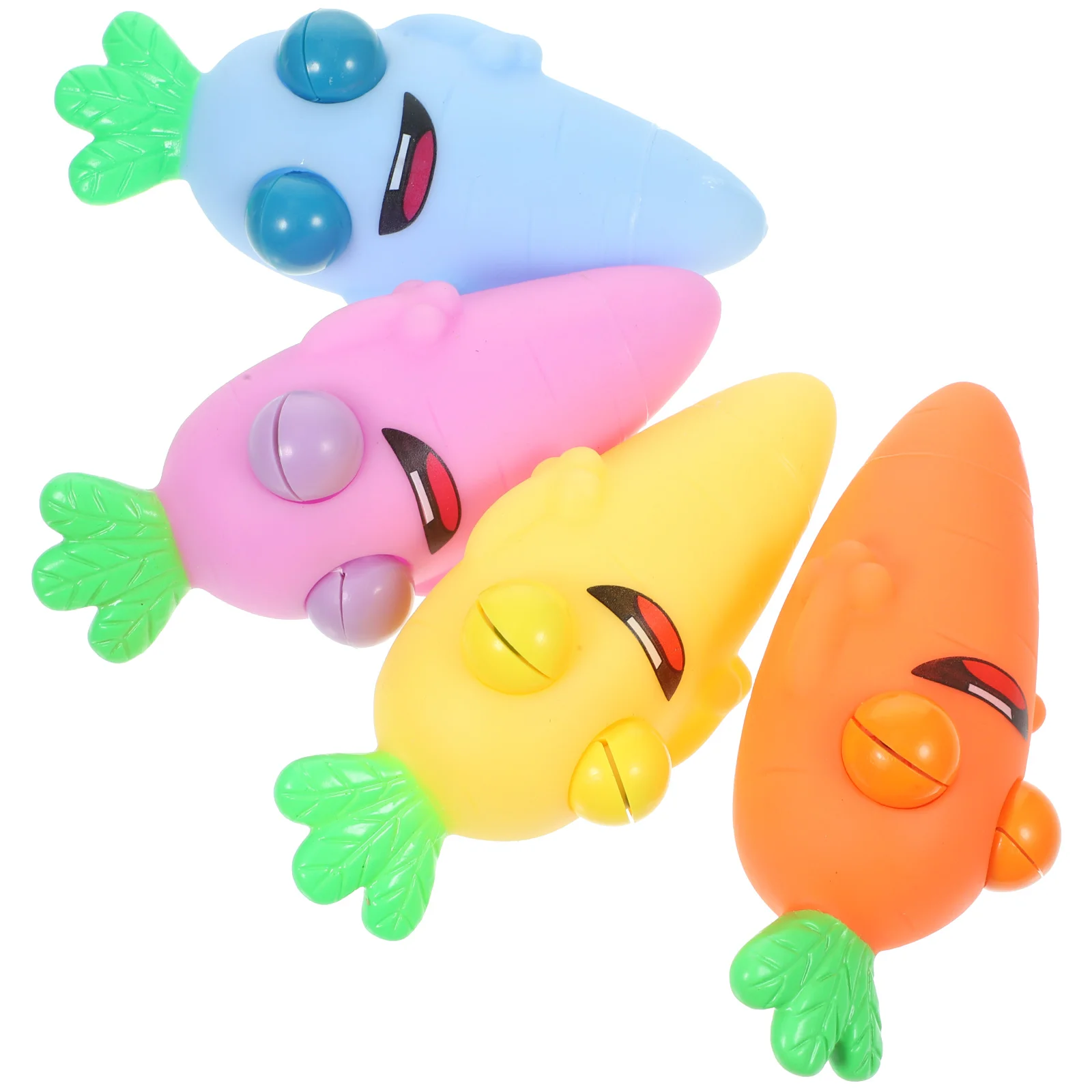 

4 Pcs Household Pressure Toy Toys Compact Anxiety Elastic Squeeze Interesting Decompression Lovely Portable Elasticity