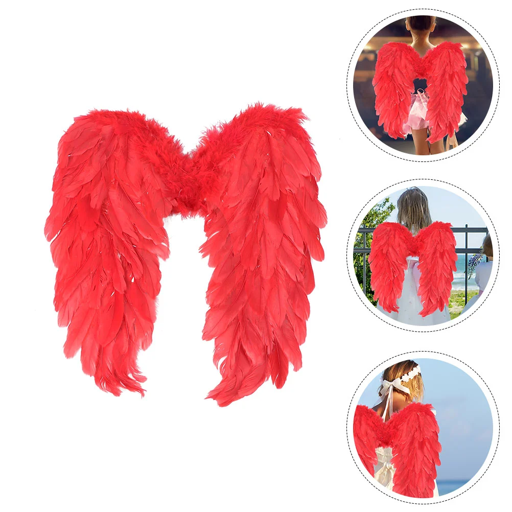 

Wing Costume Cosplay Prop Party Kids Adult Christmas Dress Fairy Angel Plume Photo Accessory Photographing Hanging Tree Holiday