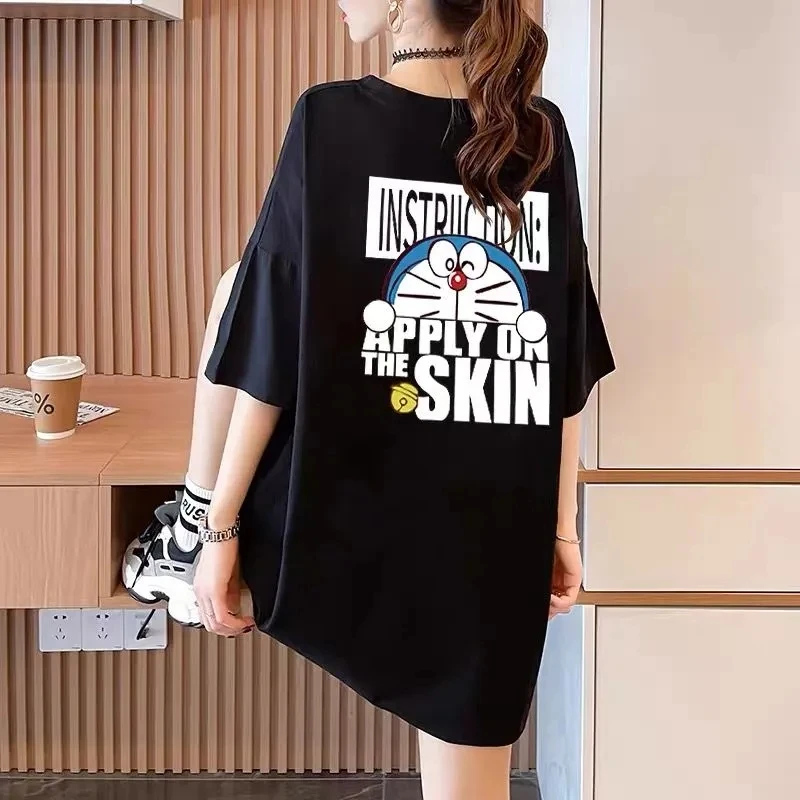 

Hello Kitty Y2k TShirt Tops Sanrio Cartoon Wild Loose Print Shirt Cotton Short-Sleeve Clothes Girl Gift 4XL Oversized Women Goth