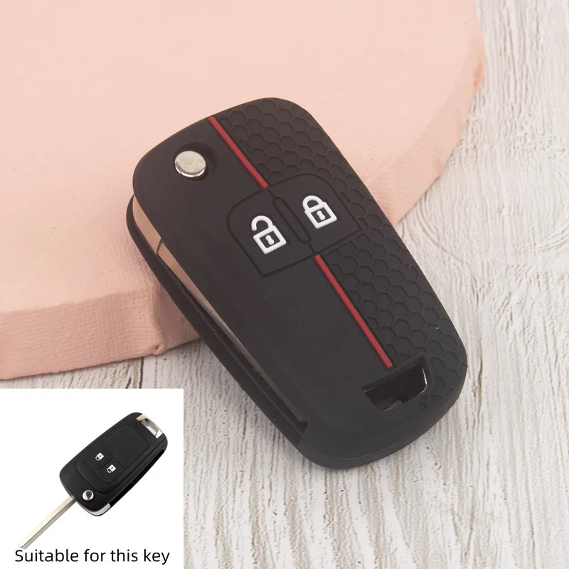 

Силиконовый чехол для ключа для Opel Insignia Astra J Zafira Corsa D Mokka Meriva For Chevrolet Aveo Prism Spark Trax Cruze