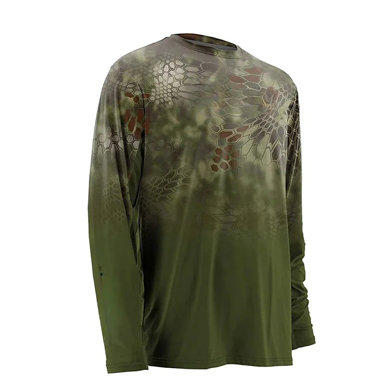 Новинка Мужская одежда для рыбалки свитшот с длинным рукавом и защитой от
