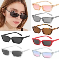 retro small sunglasses vintage square shades women cute skinny street eyewear uv400