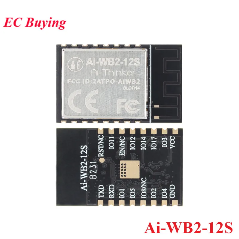 Ai-WB2-12S 2,4G WiFi + Bluetooth-совместимый BLE 5,0 сетчатый модуль с последовательным портом прозрачная Беспроводная передача чип BL602 4 м
