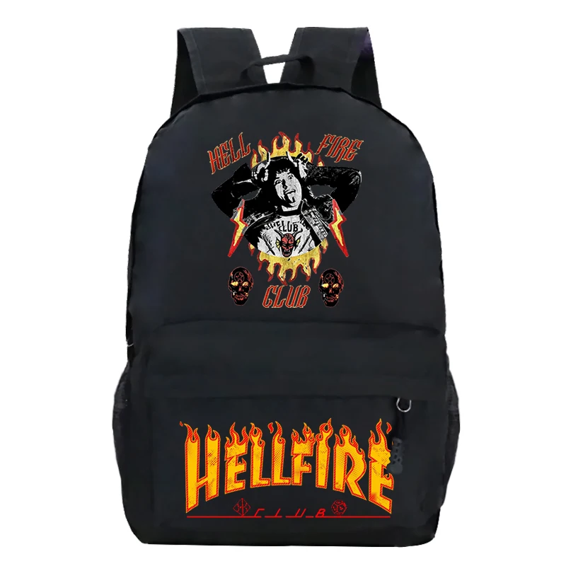 

Hellfire Club Print Boys Girls Backpack Anime Bags Cosplay Hellfire Club Kids Teens Shoulder School Bags Hellfire Club Rucksack