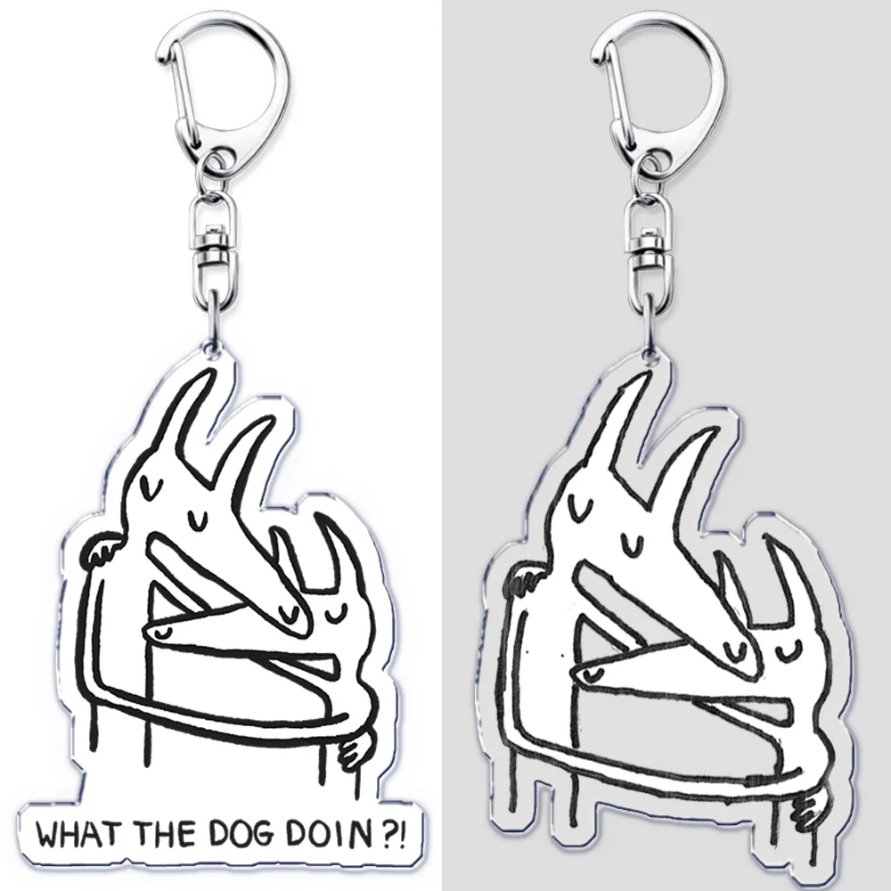 Абстрактный скелет акриловые брелки брелок для аксессуаров сумка двойной