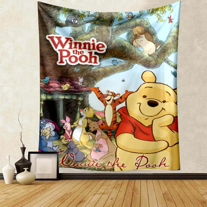 

Anime Pooh Winnie Blanket Lightweight Bedding Super Soft Worm Flannel Blanket for Bed Living Room Sofa Sofa Children Adult