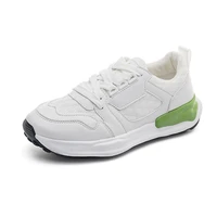 new women chunky sneakers white thick bottom falts increased round toe daddy shoe trendy leisure sports female vulcanize shoes