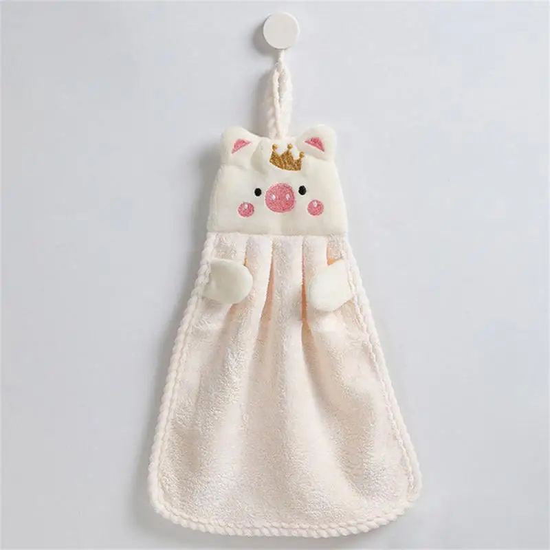 

Kitchen Wipe Hand Towel Quick-drying Absorbent Cloth Home Toilet Coral Fleece Hand Towel Household Cleaning Tools Hanging