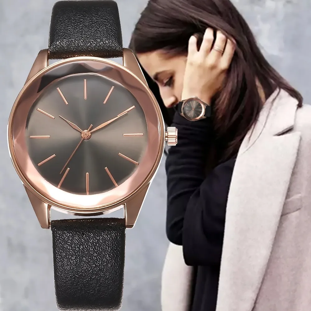 

Luxury Brand Ladies Quartz Watches Sports Leather Wristwatch Fashion Cool Clock Relogio Watch Women For Droshipping Reloj Mujer