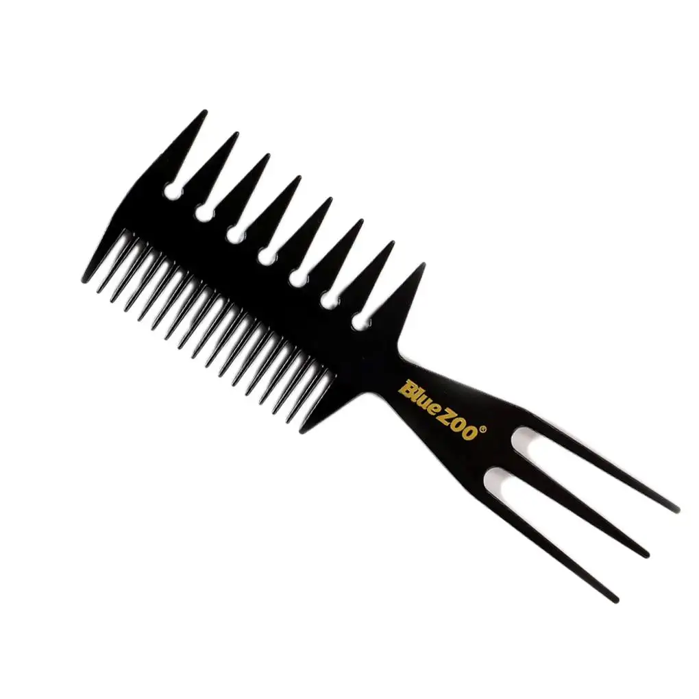 

3-сторонняя Расческа для стайлинга домашнего салона, большая зубная щетка с широкой головкой, расческа, инструмент для создания кудрявой прически