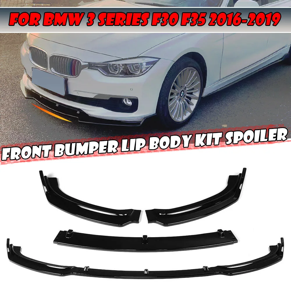 

Новый разветвитель для переднего бампера автомобиля, спойлер, диффузор, защитная крышка, комплект защитных губ для BMW 3 серии F30 F35 2016-2019