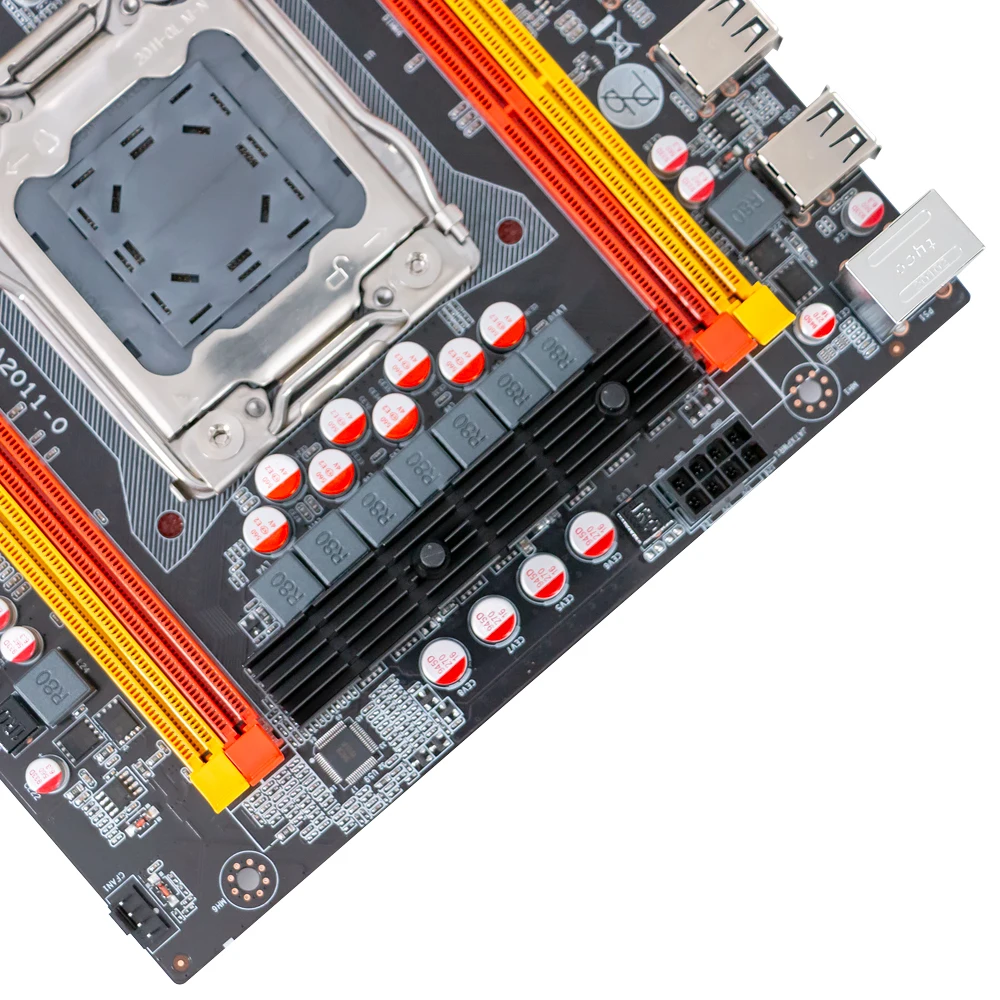 Материнская плата X79M LGA 2011 с поддержкой процессора Xeon E5 поддержка ECC REG DDR3 128 ГБ M.2