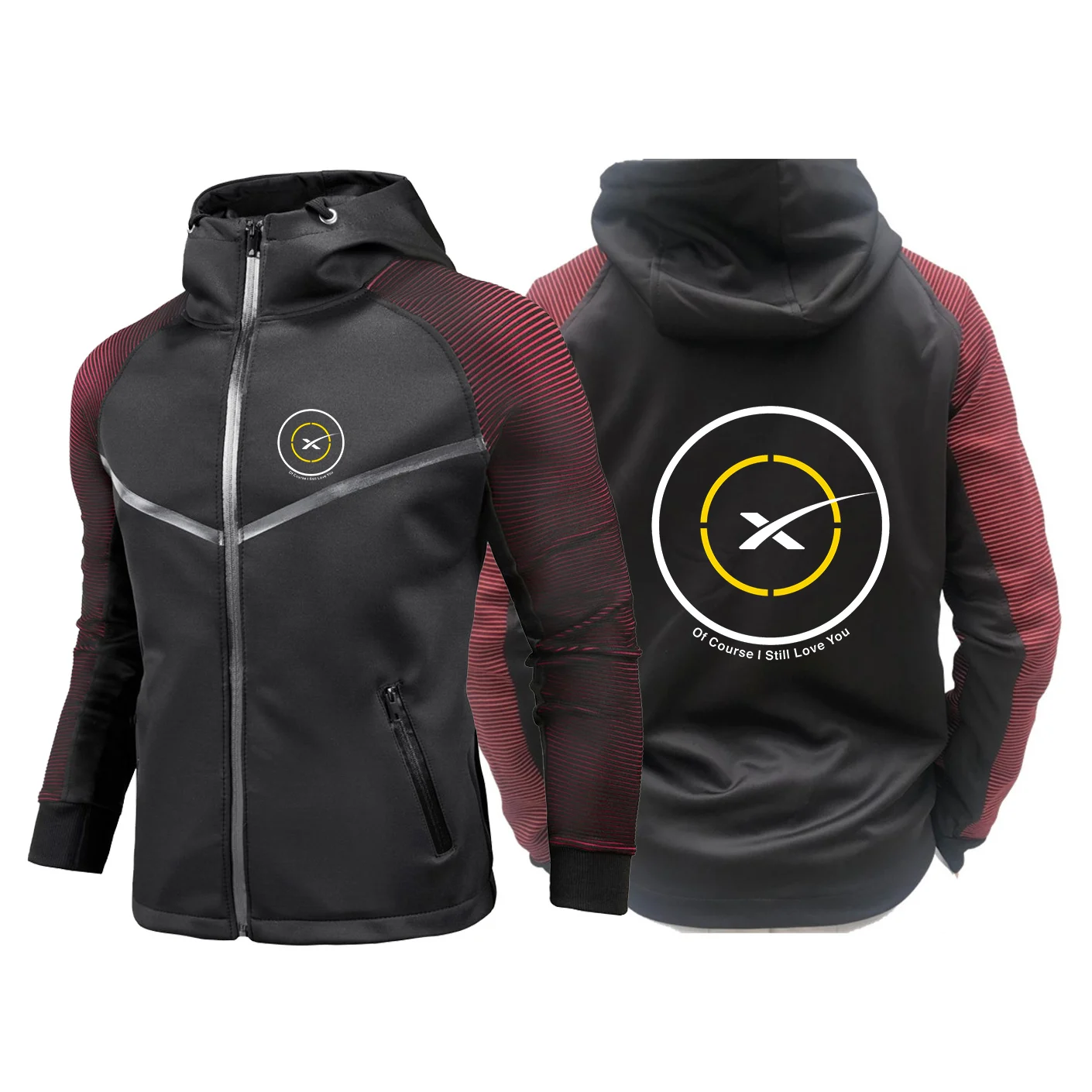 

SpaceX Space X Logo 2023 Men New Racing Suit Jacket Long Sleeves Casual Gradient Motorcycle Waterproof Clothing Comfortable Top