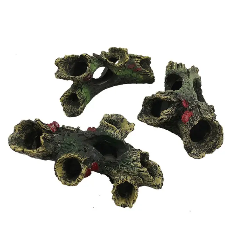 

Аквариумные украшения 581C в стиле ретро 3 шт., полые имитации деревянных стволов, аксессуары для рыб, деревянный домик для мелких рыб