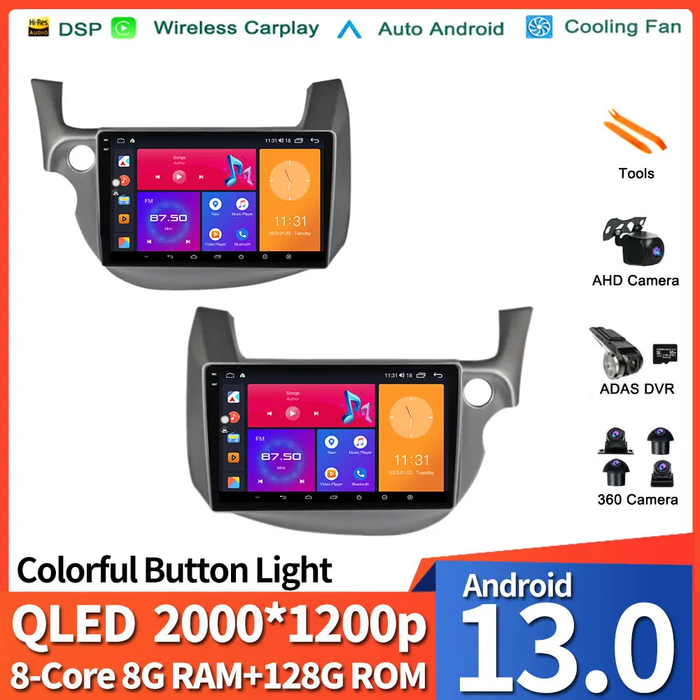 

Для Honda Fit Jazz 2007 - 2013 автомобильный № 2din Авторадио Навигация GPS DVD DSP Android 13