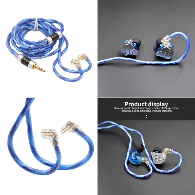 

Quality 2Pin 0.75mm Earphone Cable for ZS10PRO ZSNPRO EDX ZEXPRO ZAX ASFAST AS12 AS16 Headphones Long Lasting Cord