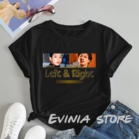 new song left and right charlie puth and jungkook summer woman t shirt harajuku graphic y2k top aesthetic clothes vintage shirt