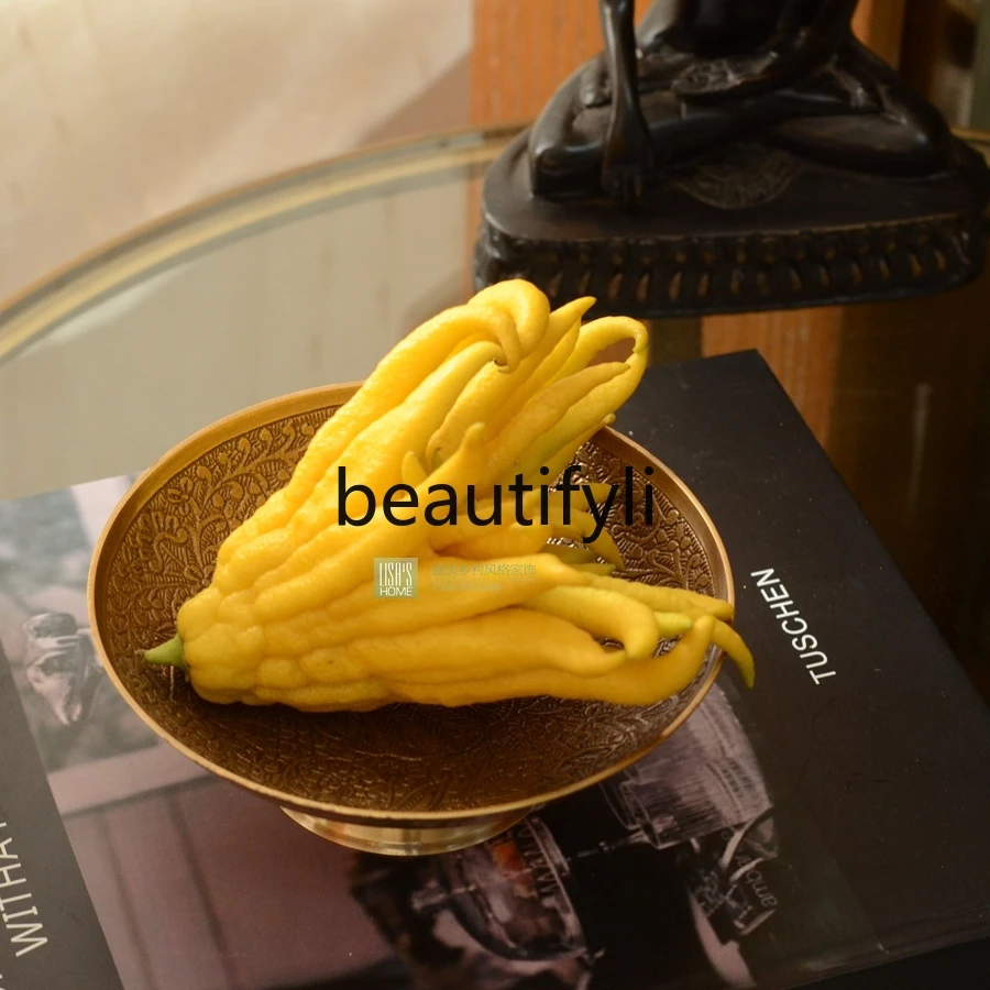 Тарелка Fotai латунная тарелка для сухофруктов ретро закусок бергамот маятник