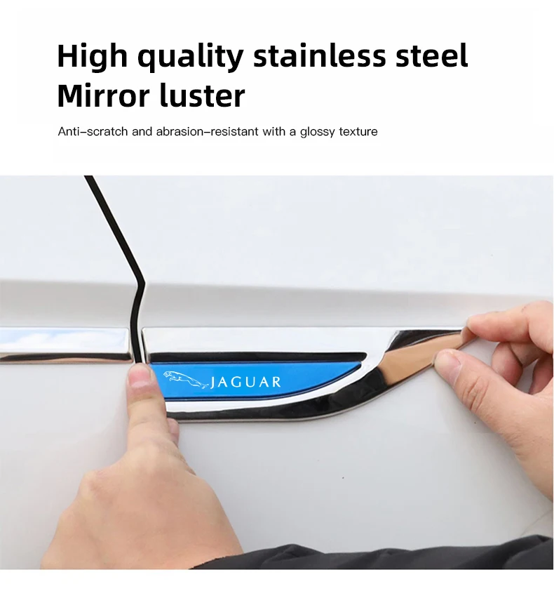 2 шт. автомобильные аксессуары лезвия боковых дверей наклейки для Jaguar XE XF XJ F-Type