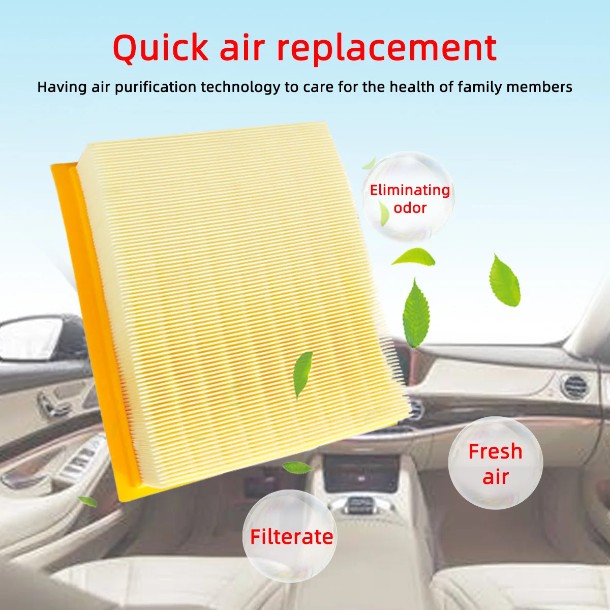 Воздушный фильтр салона двигателя автомобиля для Ford F-150 2009-2021 автофильтры