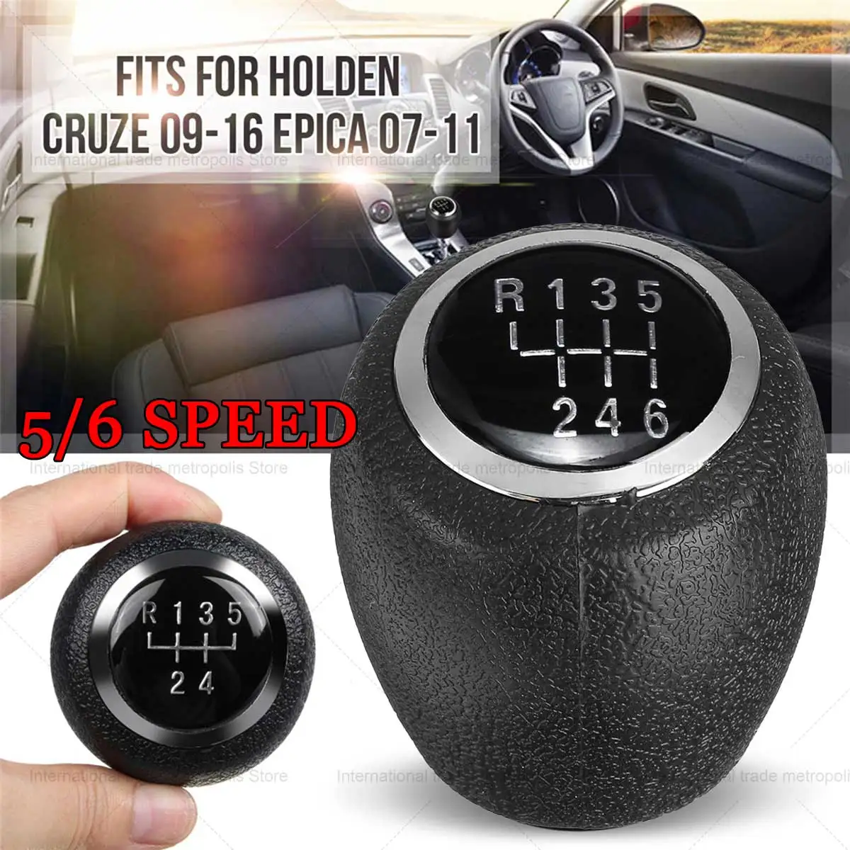 

5/6 Speed Manual Gear Shift Knob For Chevrolet Cruze Sedan Hatchback 2009 - 2015 MT Replacement Parts Accessories