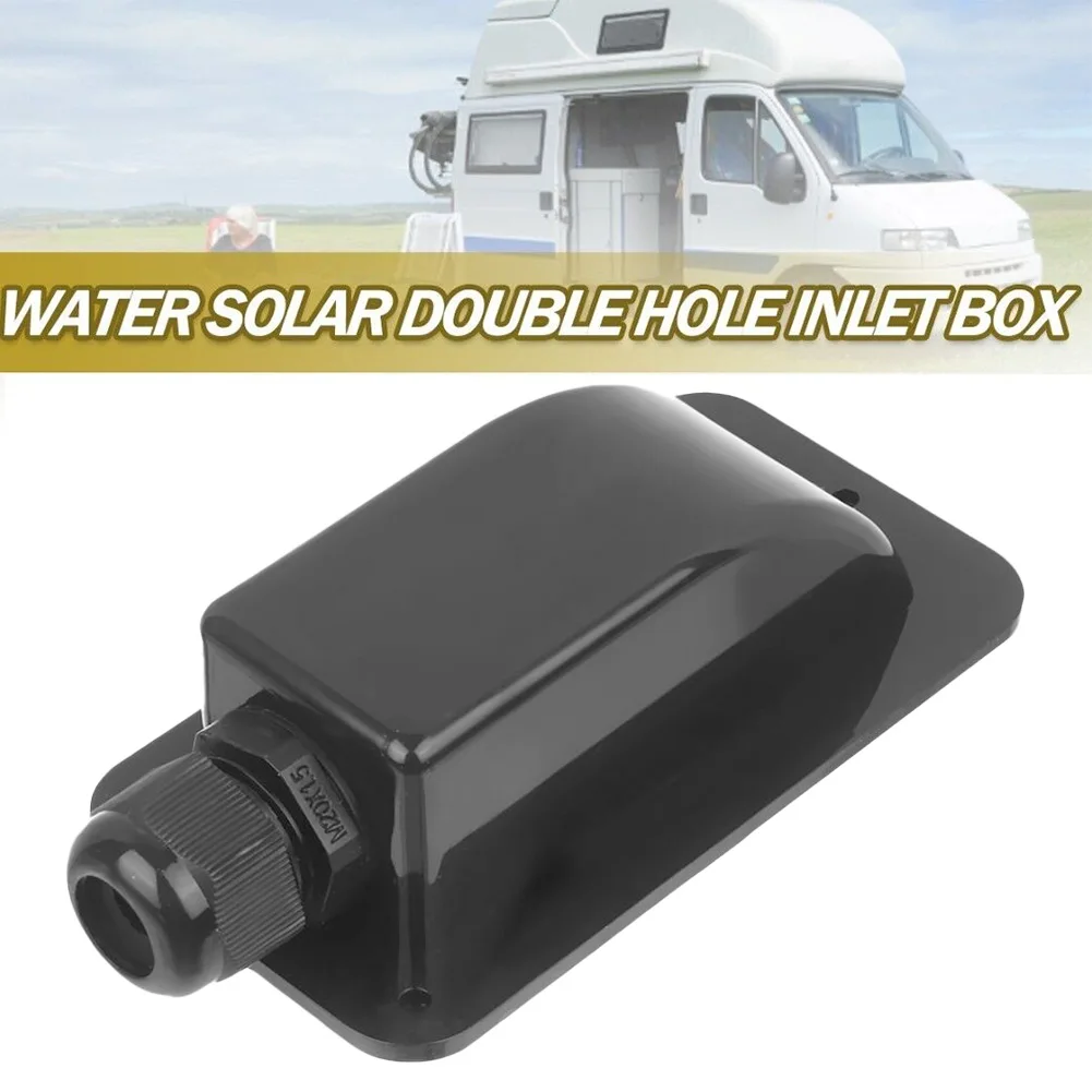 

Single Wire Entry Gland Box Solar Panel Roof Wire Entry Gland Box Cable Motorhome White Double Hole RV Yacht Car Accessories