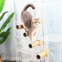 cat cage sisal ladder post wall mounted cat scratching post activity tree for kittens diy wall shelves steps cat toy furniture