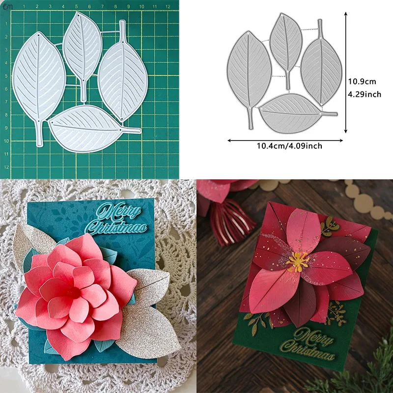 Рождественский трафарет штампы для резки кленового листа форма ножа DIY