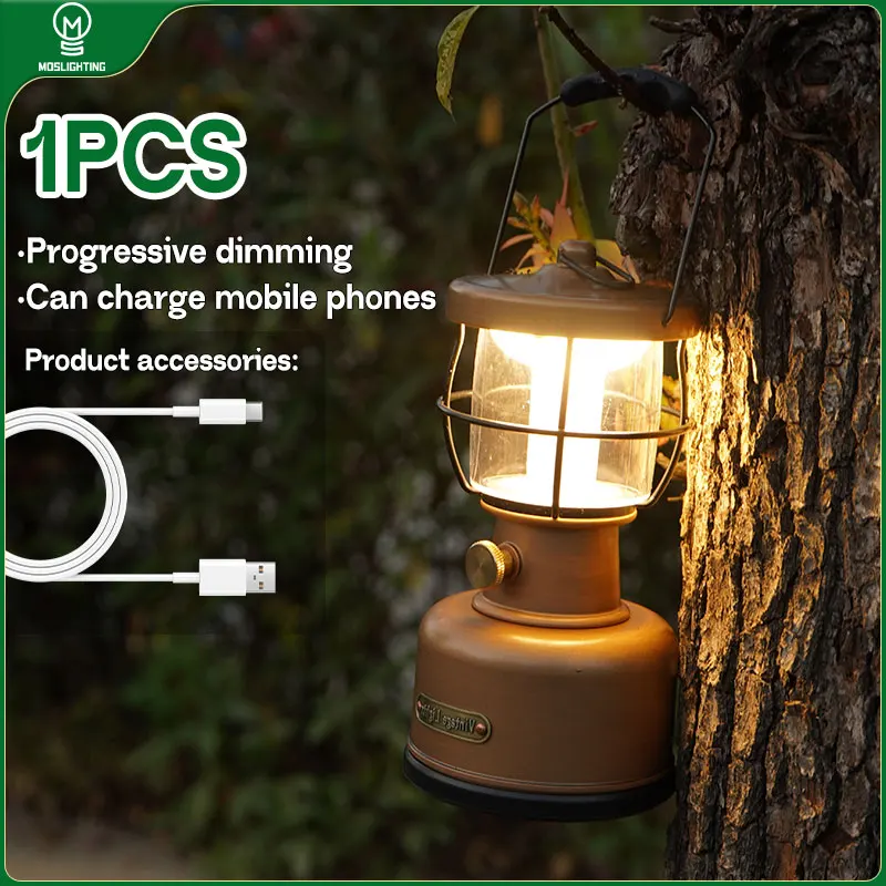 

MOSLIGHTING 18000 мАч Светодиодный Фонарь Для Кемпинга, Портативный, На Аккумуляторе, Атмосферное Освещение, Лампа Для Палатки