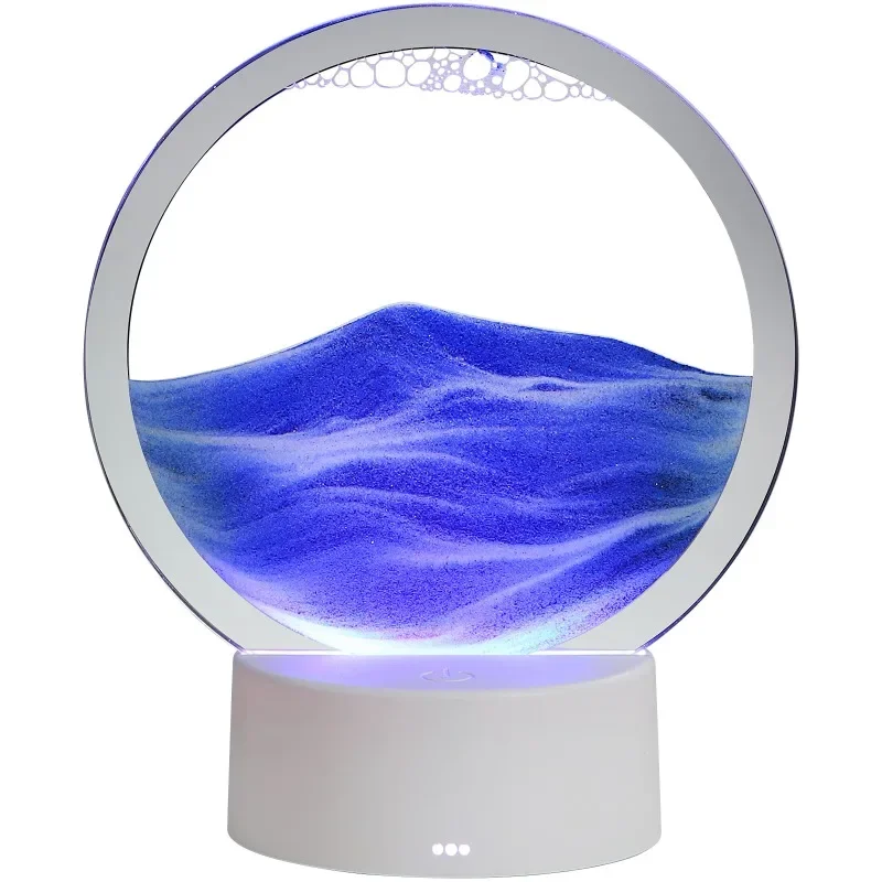 Горячая 3D стереоскопическая стеклянная картина с песком прикроватная лампа