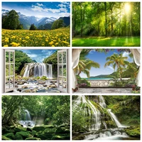 spring natural scenery summer tropical jungle forest backdrops baby portrait photo backgrounds photography decor prop