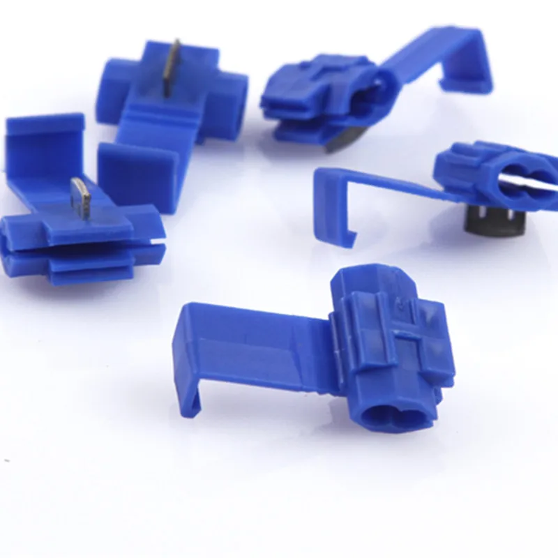 

10pcs/lot 802P3 Blue Quick Splice Crimp Terminals G14 18-14 AWG Hard Soft 0.75-2.5 Wire Connectors Drop Shipping