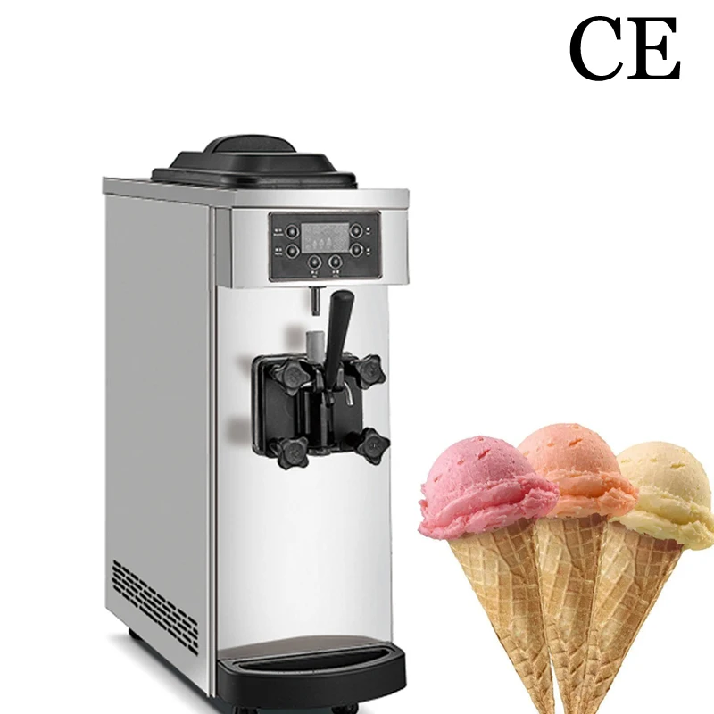 

By DHL Free Shipping Stainless Steel Soft Ice Cream Machine Single Head Ice Cream Machine One Flavor Ice Cream