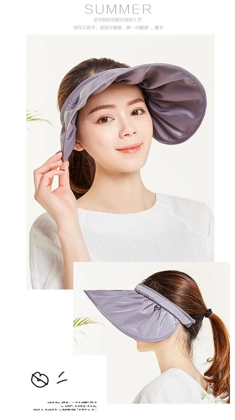 Shell Cap Shading Sun anti-ultraviolet Outdoor Sun Big Brim Beach Cap Hat Female Summer Sun Hat Free Shipping