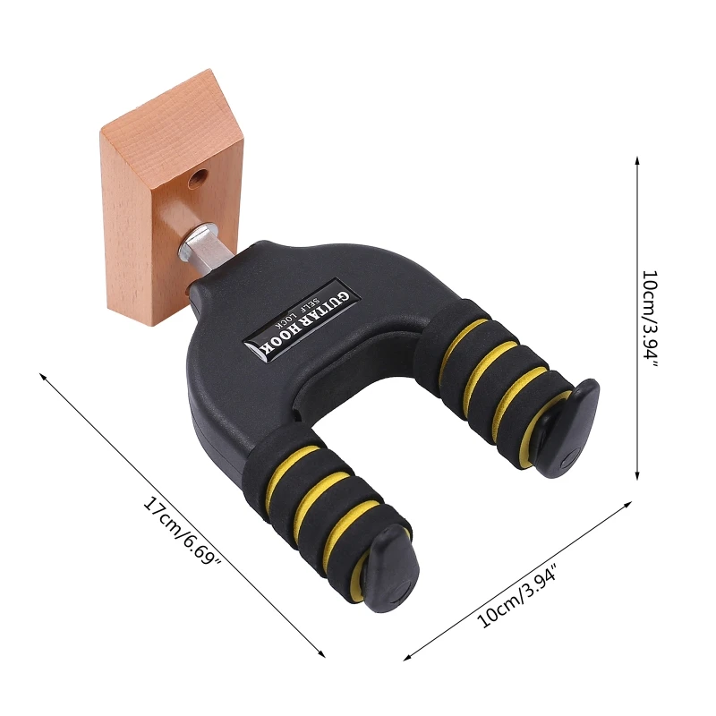 

Деревянная подставка для гитары, крючок-держатель, настенное крепление, подставка-кронштейн, стойка для дисплея, подходит для гитары, баса, ...