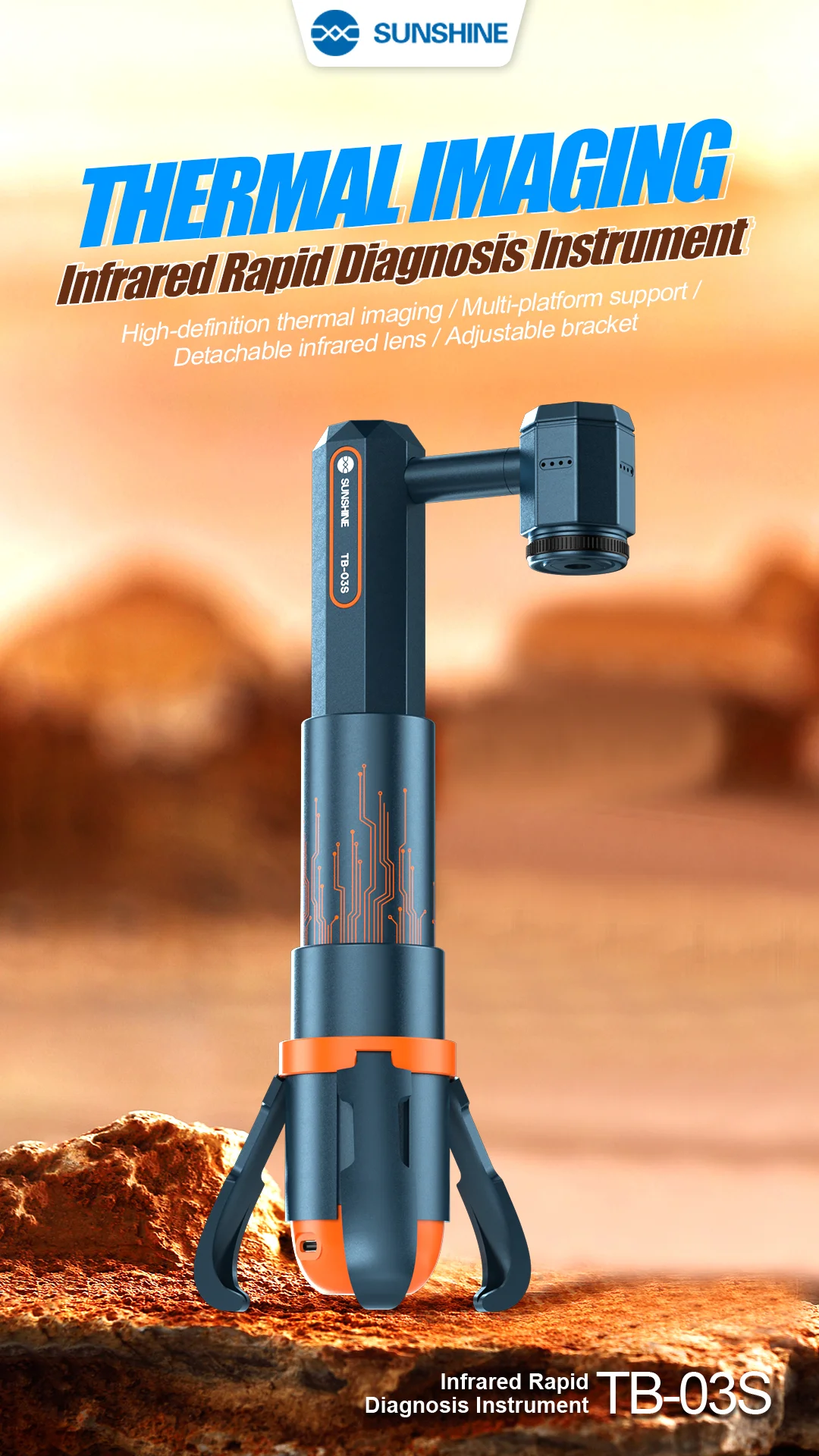 Фото SUNSHINE TB-03S для диагностики, внутренней диагностики, печатных плат, короткого замыкания, материнских плат, пин-тестирования №3