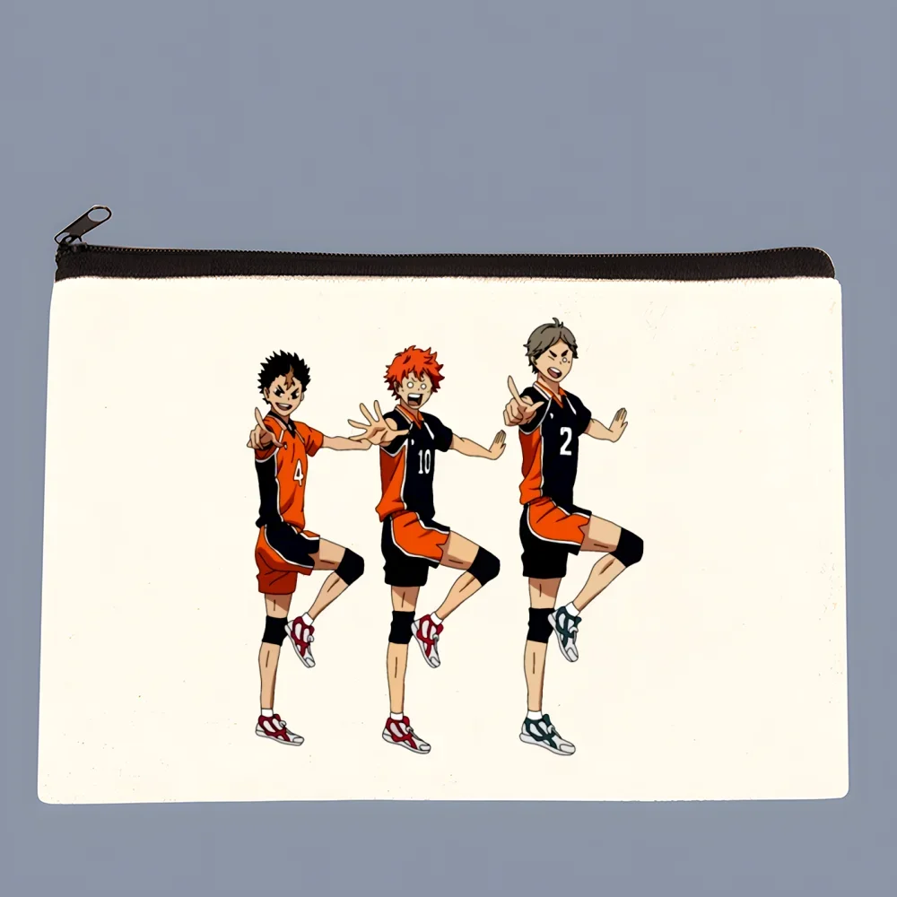 Холщовая Сумка для волейбола с аниме Oya Haikyuu манга Shoyo Kuroo Bokuto сумка-клатч на молнии