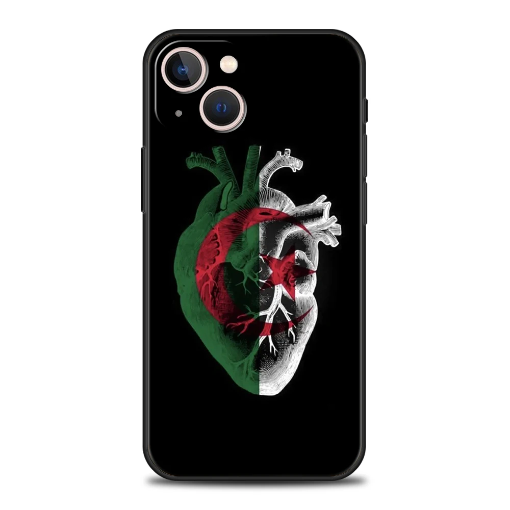 Фото Чехол для телефона Algeria Passport для iPhone 16, 15, 14, 13, 12, Pro Max 11 Pro Max 7, 8 Plus XS XR, противоударный силиконовый чехол с мягкой оболочкой, сумка Capas №2