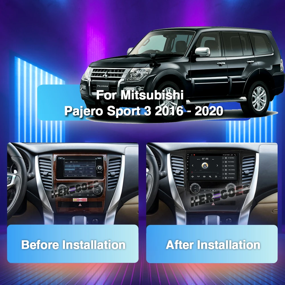 Carplay QLED DSP Android 12 автомобильный радиоприемник мультимедийный плеер для Mitsubishi Pajero